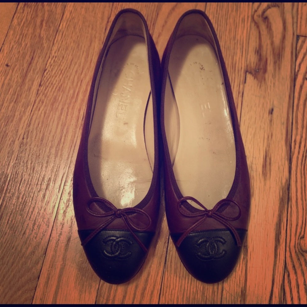 Chanel ballerina flats-work twice